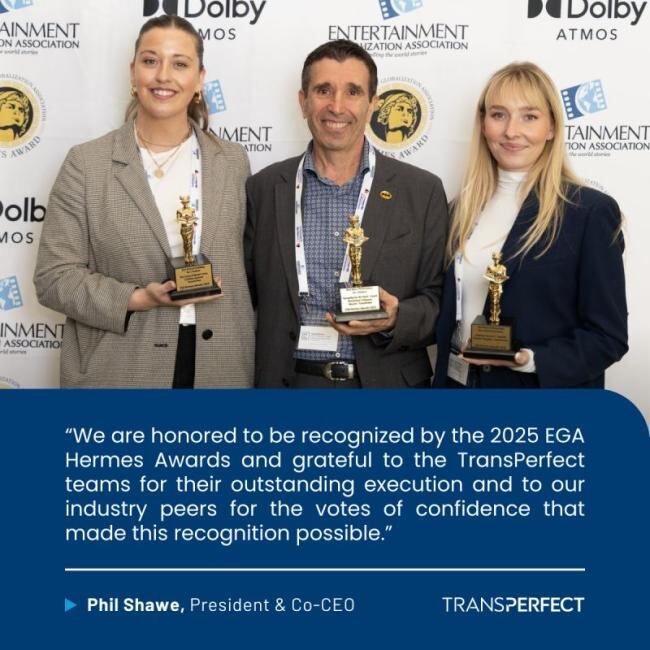 TransPerfect Hermes Awards