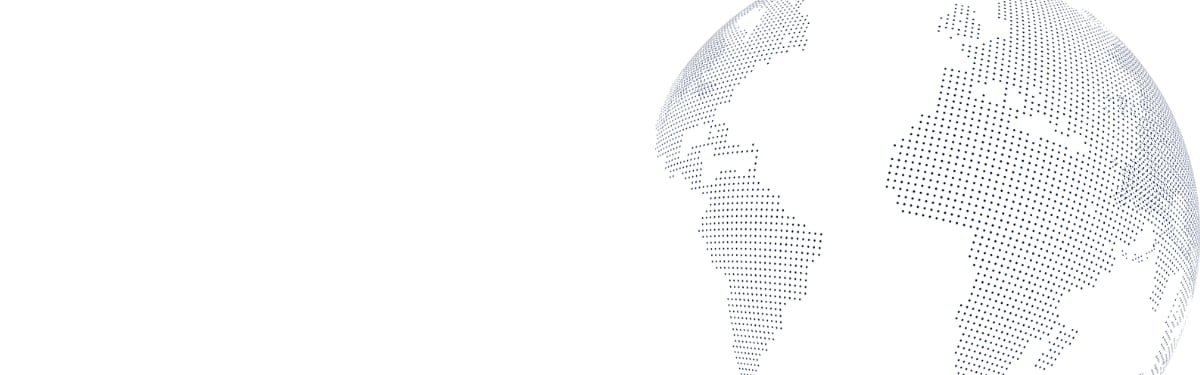 dot matrix making up an image of the world